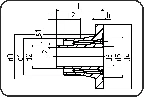 Poly-Flo Stub prirubnica, protočna+žleb za O-prsten, uključuje EPDM O-prstenove, mašinska obrada, istovremeno + kaskadno zavarivanje, PE 100-RC crna – kod 194.2