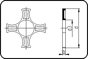 Noseći disk, brizganje, Pribor za ugradnju, PE 100-RC/PE 100-RC – kod 098