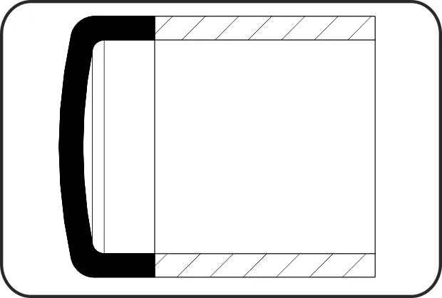 Zatvarač, 300mm produžen, brizganje, čeono + elektrofuzijsko zavarivanje, PE 100-RC crna – kod 004.6