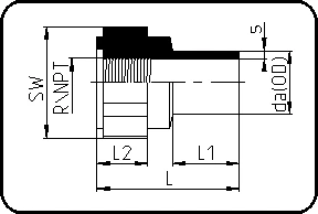 Adapter ženski navoj, R-navoj/FRP-ojačan, brizganje, čeono zavarivanje, PE 100-RC crna – kod 032