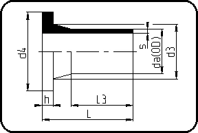 Stub prirubnica ANSI, dugi trn, brizganje, čeono + elektrofuzijsko zavarivanje, PPR siva – kod 062.1
