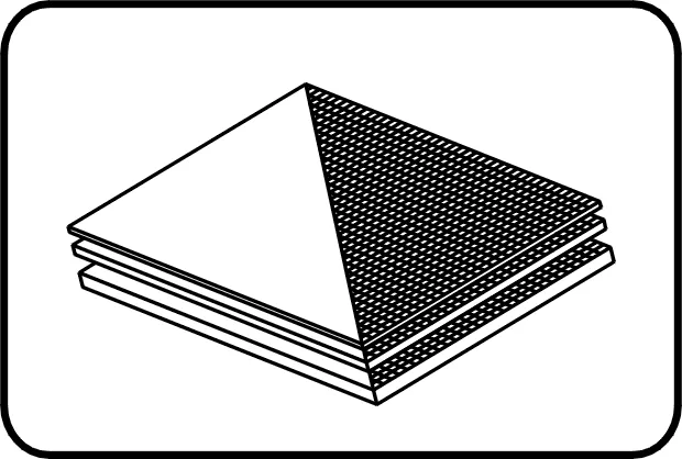 Ploča SK+ tkanina, sintetička tkanina 3000x1500mm, ekstrudirana, zaštitna folija na obe strane, ECTFE prirodna – kod 670
