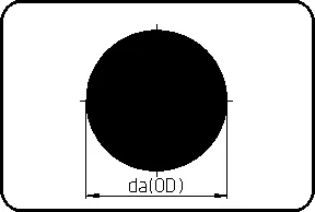 Okrugla šipka, prema DIN 15860 - L=1m, ekstrudirana, PE 100-RC crna – kod 800