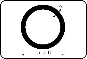 Cev 5m, ekstrudirana, PVDF-el crna – kod 725