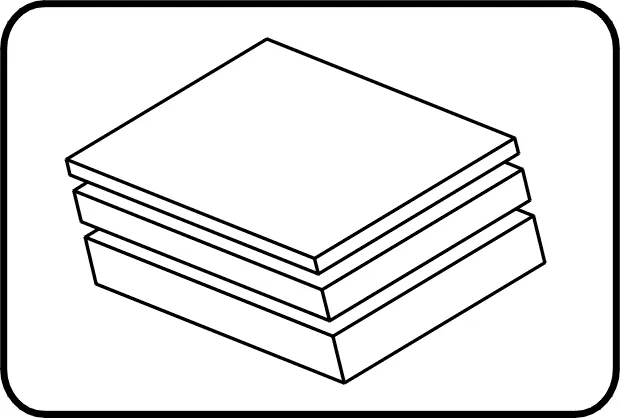 Ploča, 2000X1000mm, presovana, PVDF-el crna – kod 640