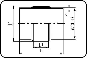 Instrumentacioni fiting, bez navoja, brizganje, čeono + IR zavarivanje, PVDF UHP prirodna – kod 030.1